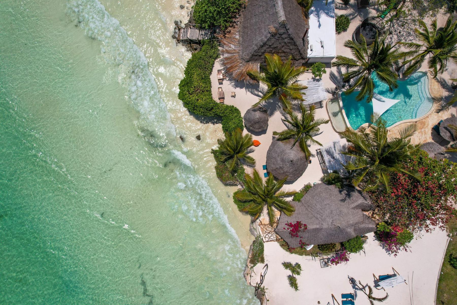 The turquoise Zanzibar coast